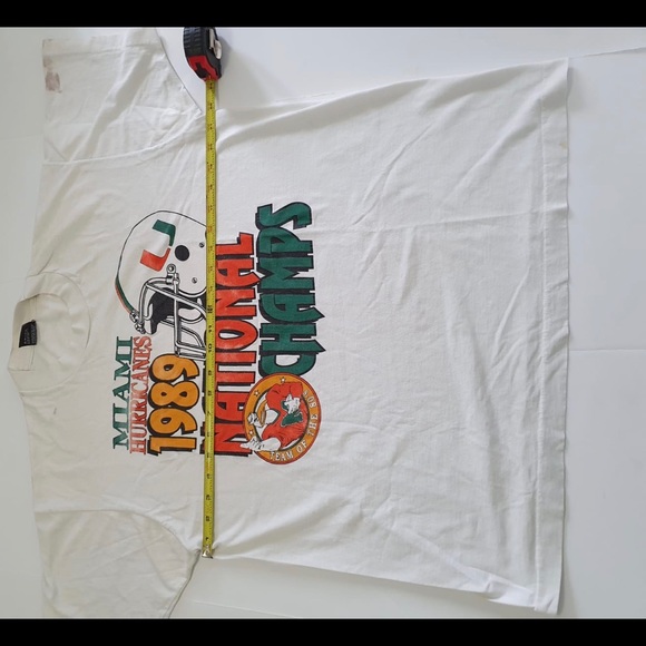 Vintage Single Stitched 1989 Miami Hurricanes - Picture 10 of 12